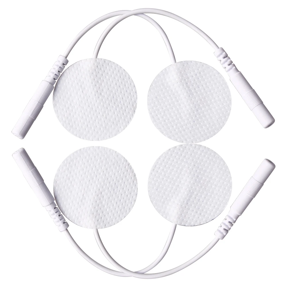 100/50Pcs Circular Non-woven Electrode Pads For EMS Tens Unit Acupuncture Digital Machine Massager Pad Replacement Pin-Type