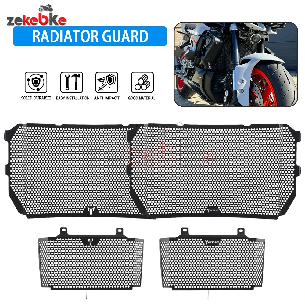 

2025 For Yamaha MT-10 MT10 MT-10 sp FZ-10 FZ10 2016-2022-2024 Motorcycle Radiator Guard Grill Cover Oil Cooler Guard Protection