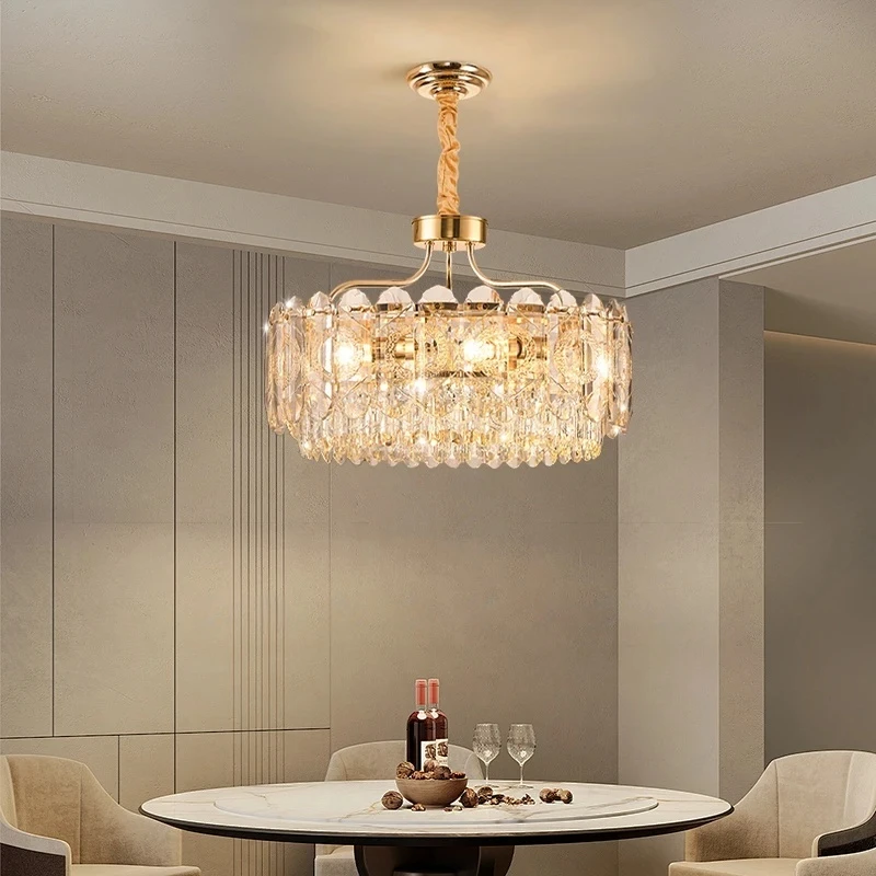 

Хрустальная люстра для гостиной, современная подвесная люстра для столовой, светильник для кухонного острова, подвесной светильник для прихожей, освещение