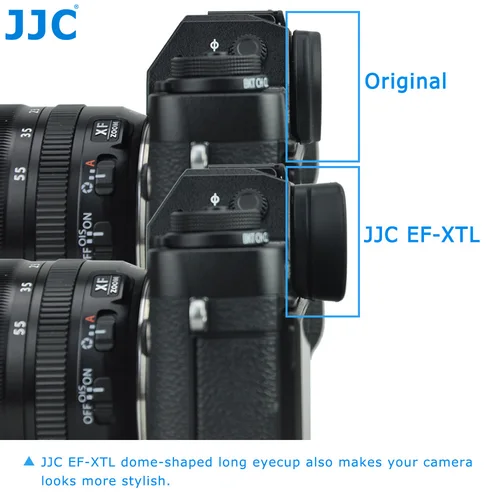 Imagen 2 del producto JJC-visor ocular de silicona suave EC-XT, visor para Fujifilm X-T5, X-H2, X-T4, X-T3, XT4, XT3, XT2, XT1, GFX100