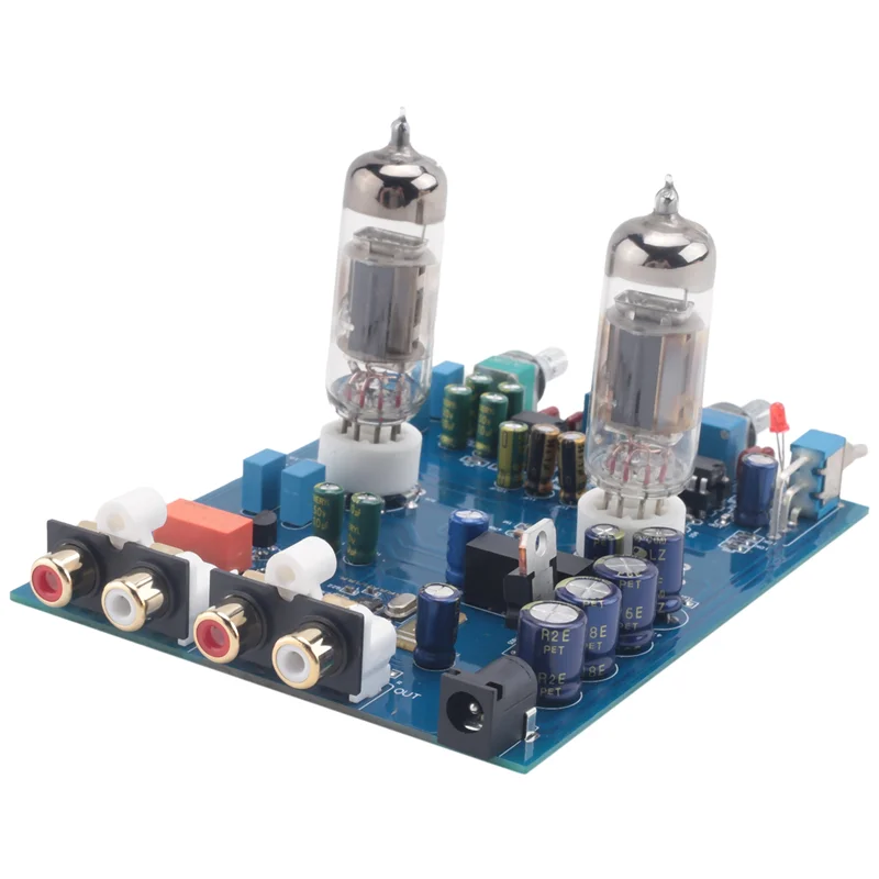 บลูทูธหลอด Preamplifier ไข้ Hifi 6J5 Bile สูญญากาศ Preamp NE5532 Pre Amplifier Tone Control Board