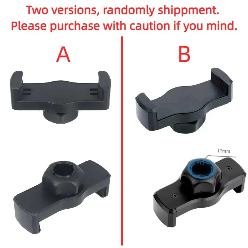 Universeller Auto-Handyhalter, verstellbarer Telefonclip, Gummi-Saugerhalterung, 17 mm Kugelkopf, 360 ° Rotation für 60-90 mm Smartphone – Detail 1
