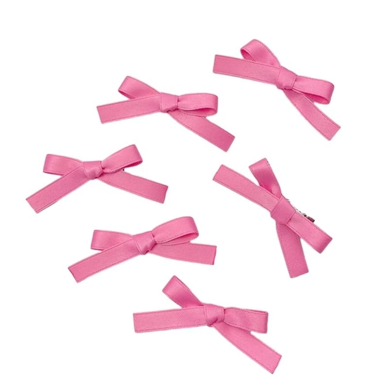 

6 шт. элегантные ленты, банты для волос, стильная заколка ручной работы, детские заколки для волос для маленьких девочек, для
