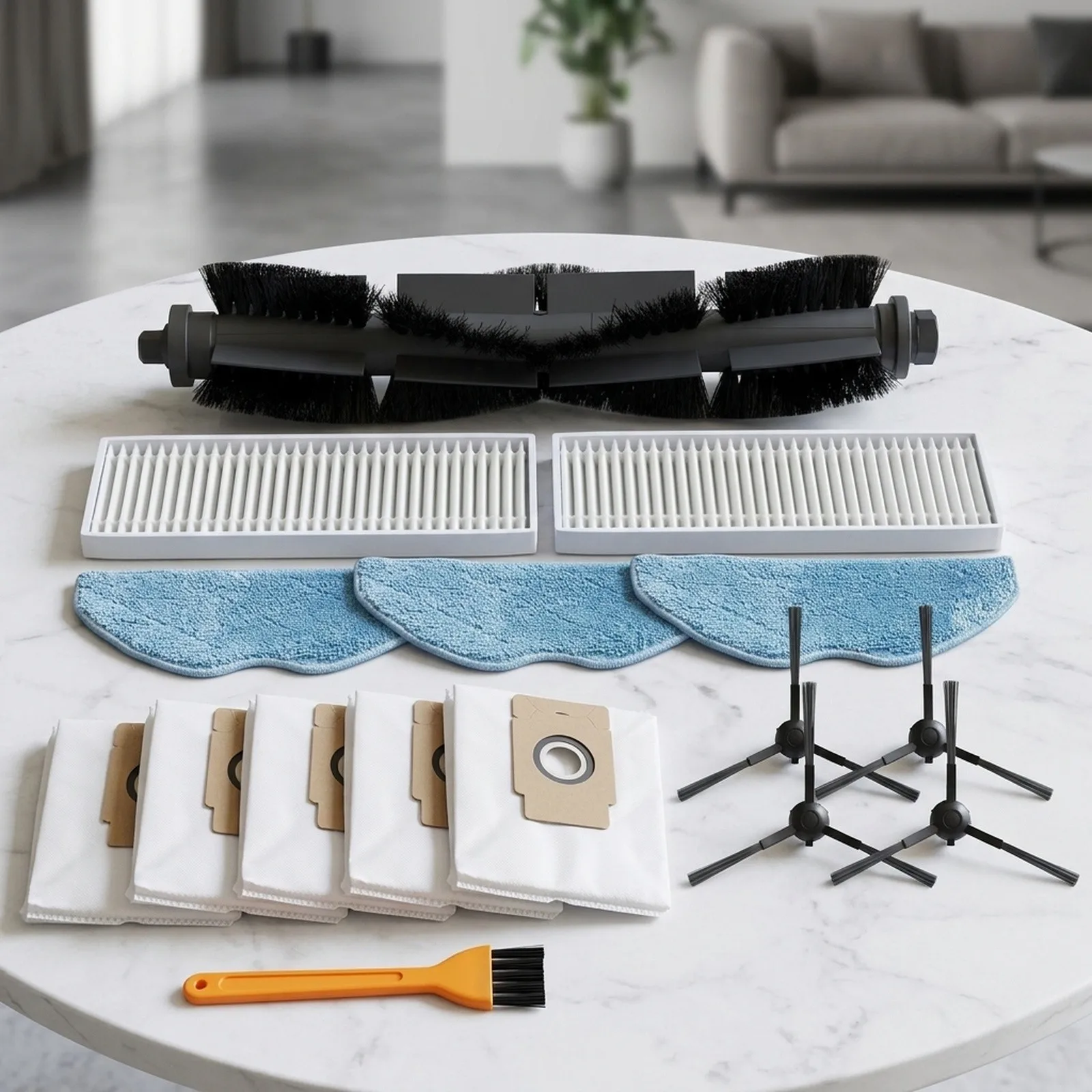 Comprehensive Maintenance Kit for EZVIZ RE4 for Plus / for re5 for Plus Main Brush Efficient Filters Mop Wipes and Dust Bags
