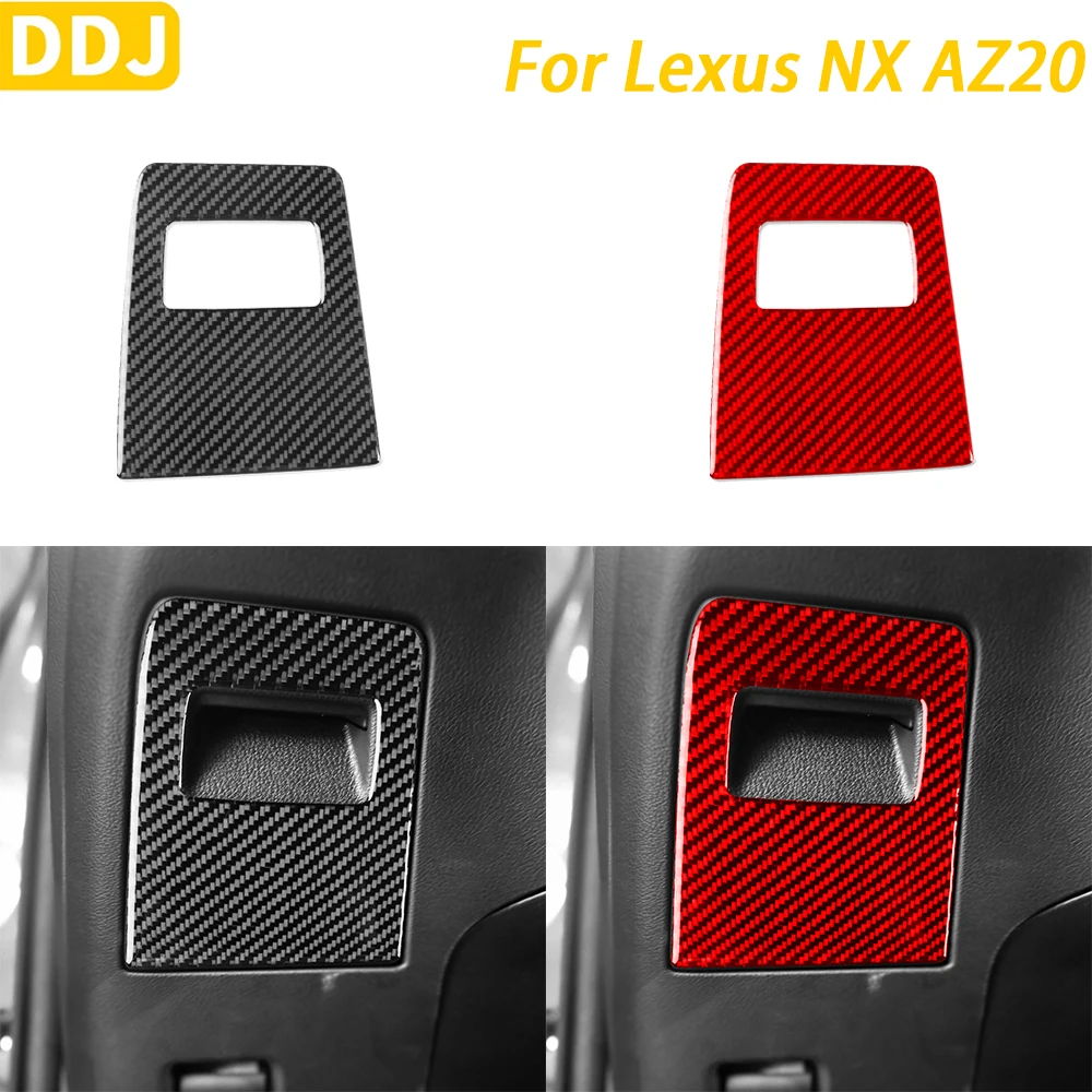 

For Lexus NX AZ20 250 350H 450H 2022-2024 Accessories Carbon Fiber Driver Storage Fuse Box Panel Cover Trim Car Interior Sticker