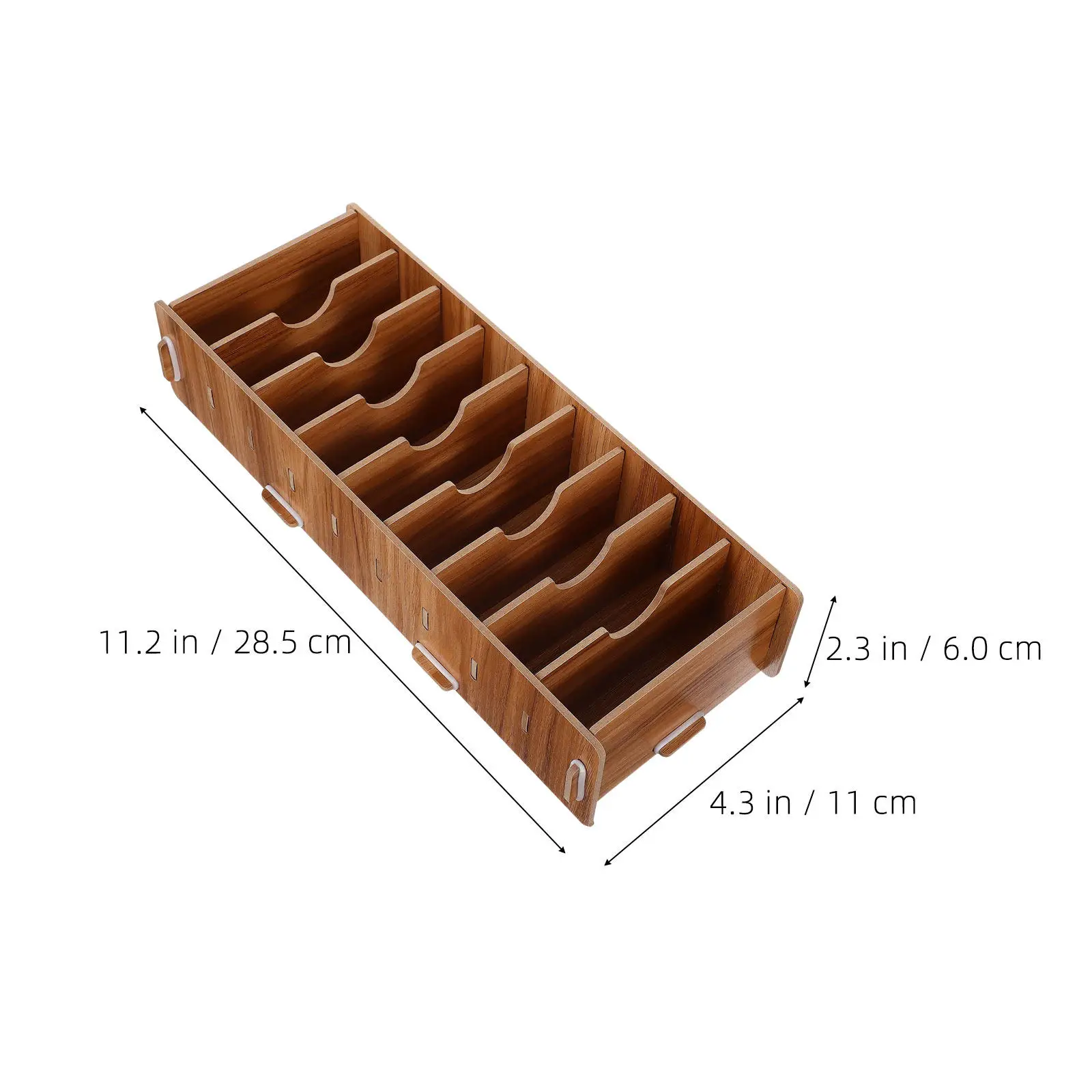 Solid Wood Business Card Holder Desktop Organizer Removable Adjustable Dividers Office Desk Card Storage Box Home Display Stand