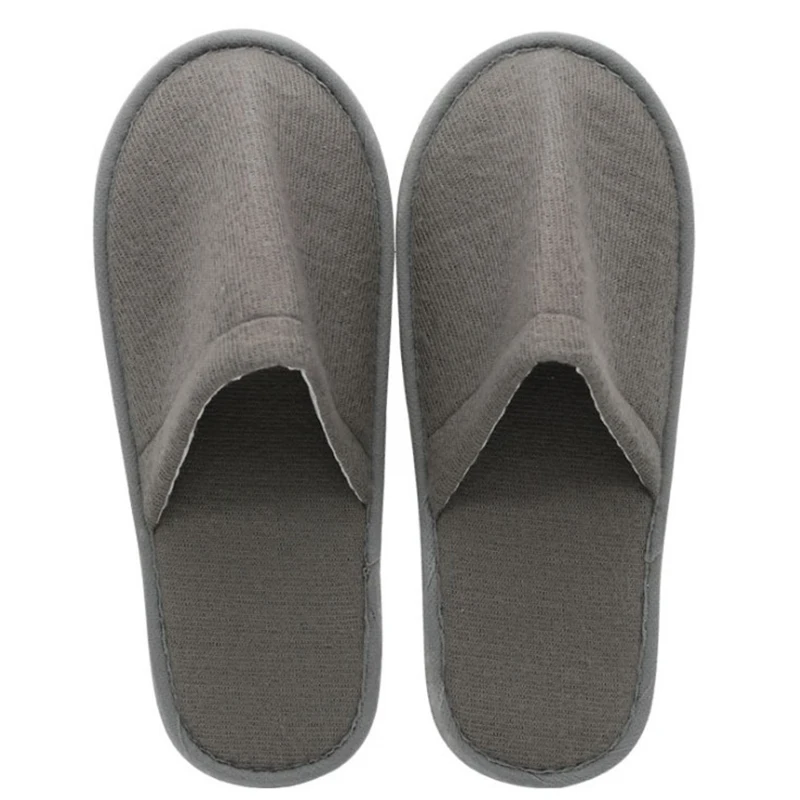 1 Pairs Hotel Travel Spa Slippers Men Women Portable Folding Simple Slipper Closed Toe Shoes Salon Homestay Home Guest Slippers