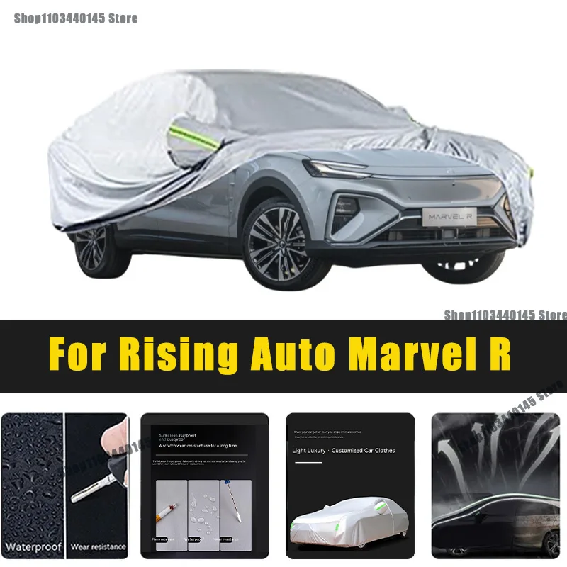 

Full Car Covers Outdoor Sun UV Protection Dust Rain Snow Oxford cover Protective For Rising Auto Marvel R Accessories