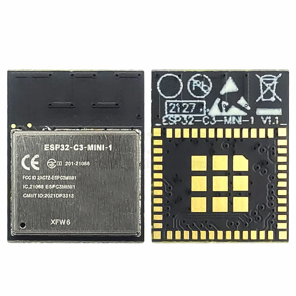 NEW ESP32 C3 WIFI Module BT BLE5.0 Wireless ESP32-C3-MINI-1-N4 4MB Flash 13.2mm*16.6mm*2.4mm Low Power Consumption