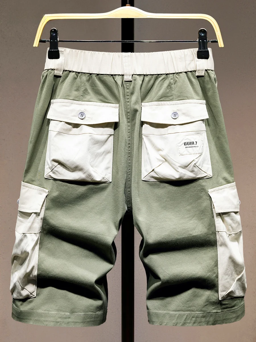 

Высококачественные модные рабочие шорты для мужчин: летние, новые, в американском стиле, повседневные, универсальные, свободные, прямые, средней длины (до колена)