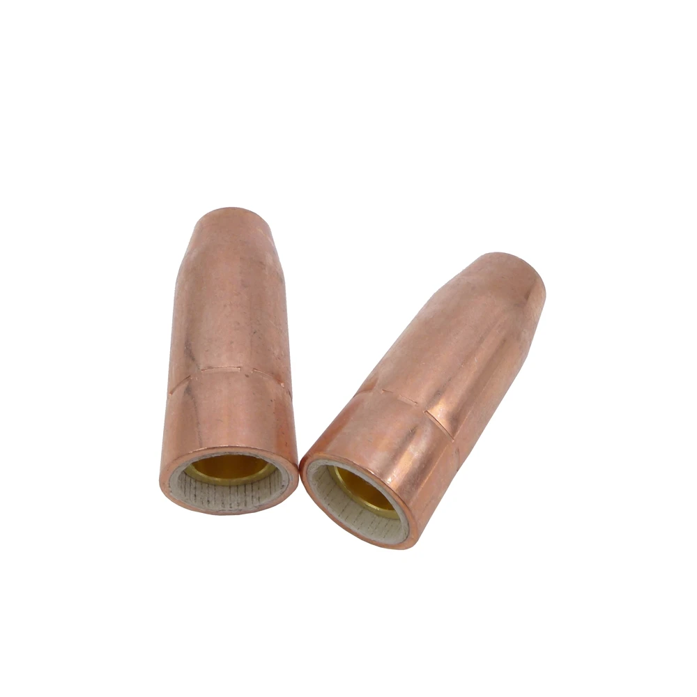 Boquilla de Gas para soplete de soldadura Mig 21-50, accesorio de 2 piezas, QTB-100AF, para pistolas Mig T weco Mini/#1 lin-coln Magnum, 100L