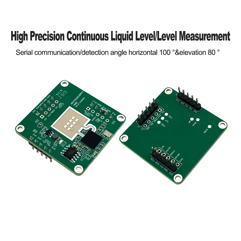 Sensor de detecção sem contato MmWave FMCW, módulo de radar de alta precisão, nível de água líquida, radar 79G, HLK-LD8001B