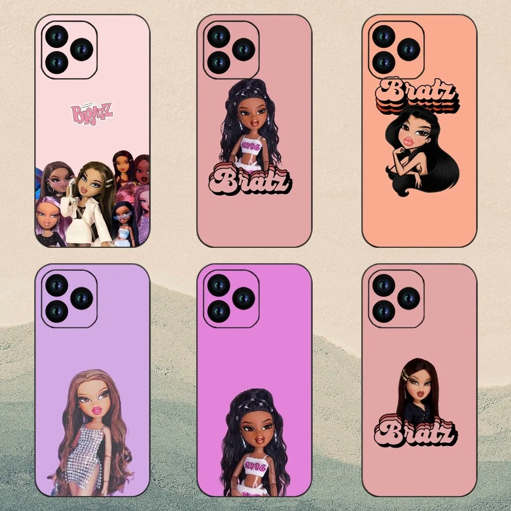 B-Bratz doll Phone Case For iPhone 11 12 13 14 15 Mini Pro XS Max X S Plus XR Shell