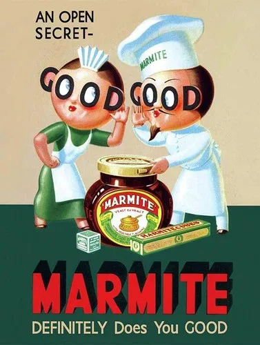 MARMITE NOSTALGIC - Letrero Metálico Retro, Placa Decorativa para Pared de Garaje, Tamaño A4
