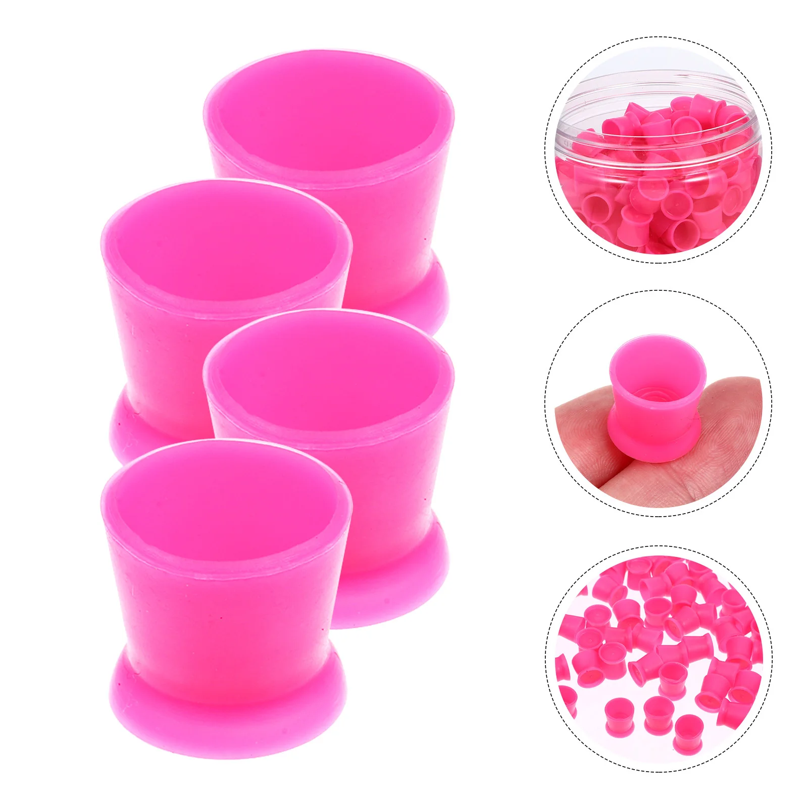 

300 шт., держатели для чернил для татуировки, маленькие пигментные чашки, стабильная основа, контейнеры для чернил для профессиональных принадлежностей для татуировок, цветные чашки для татуировок