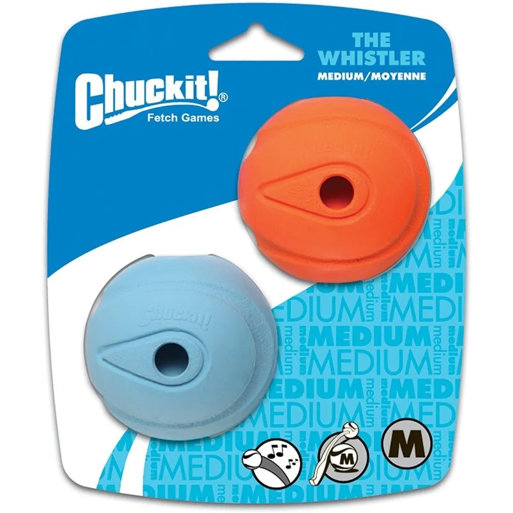 

Chuckit The Whistler Chuck-It Ball Medium Ball - 2.25" Diameter - 2/Pack (3 Pack)3