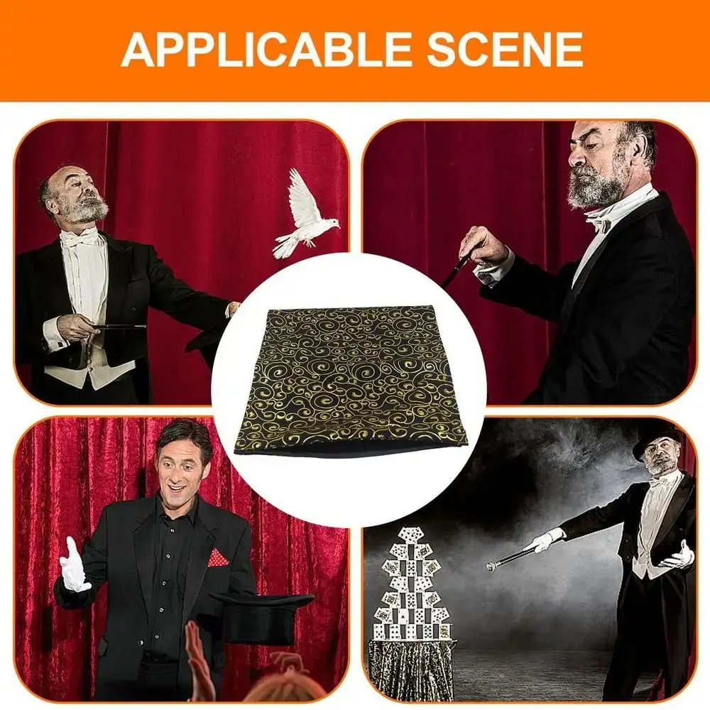 Con compartimento para trucos de magia, bolsa de cambio, objeto que aparece, truco, comedia, magia, Invisibag, negro, fácil operación, bolsa de magia Invisible