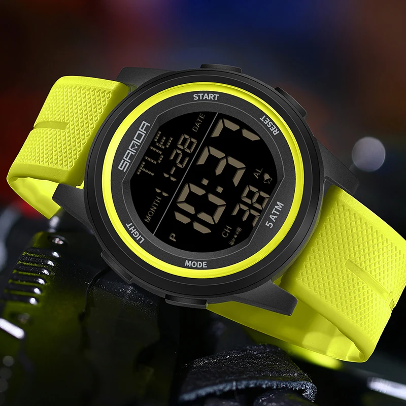 SANDA Outdoor Sport Electronic Watch Men Multifunction Watches Alarm Clock Chrono Waterproof LED Digital Watch Reloj Hombre