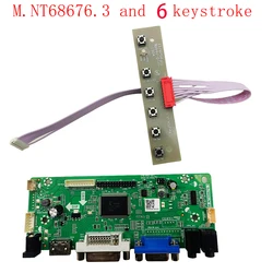 New M.NT68676.2A M.NT68676.3 M770D V1.0 HDMI+DVI+VGA driver board Moniter Kit for laptop screen LCD LED retrofit