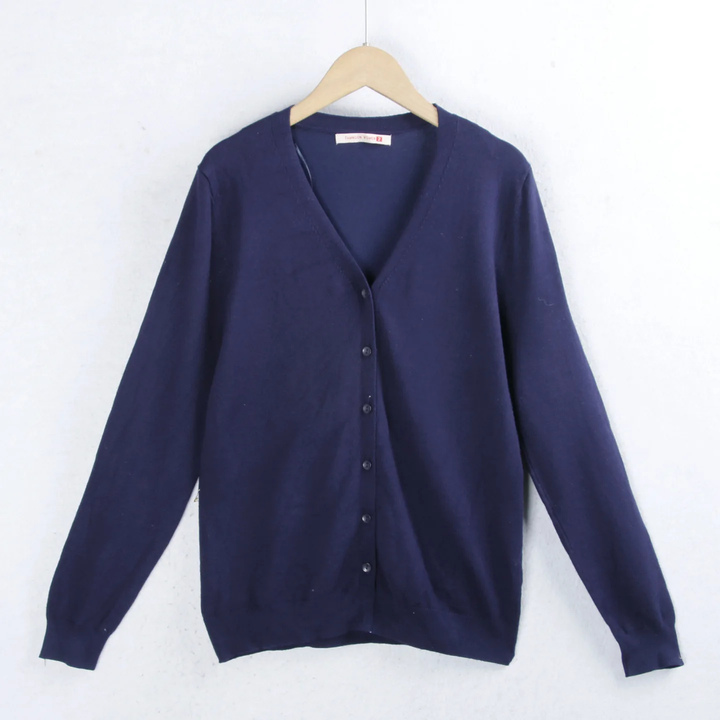 

Женский вязаный открытый кардиган, свитер Long Sve V-Ne, однотонная верхняя одежда, осенне-зимний модный повседневный удобный топ