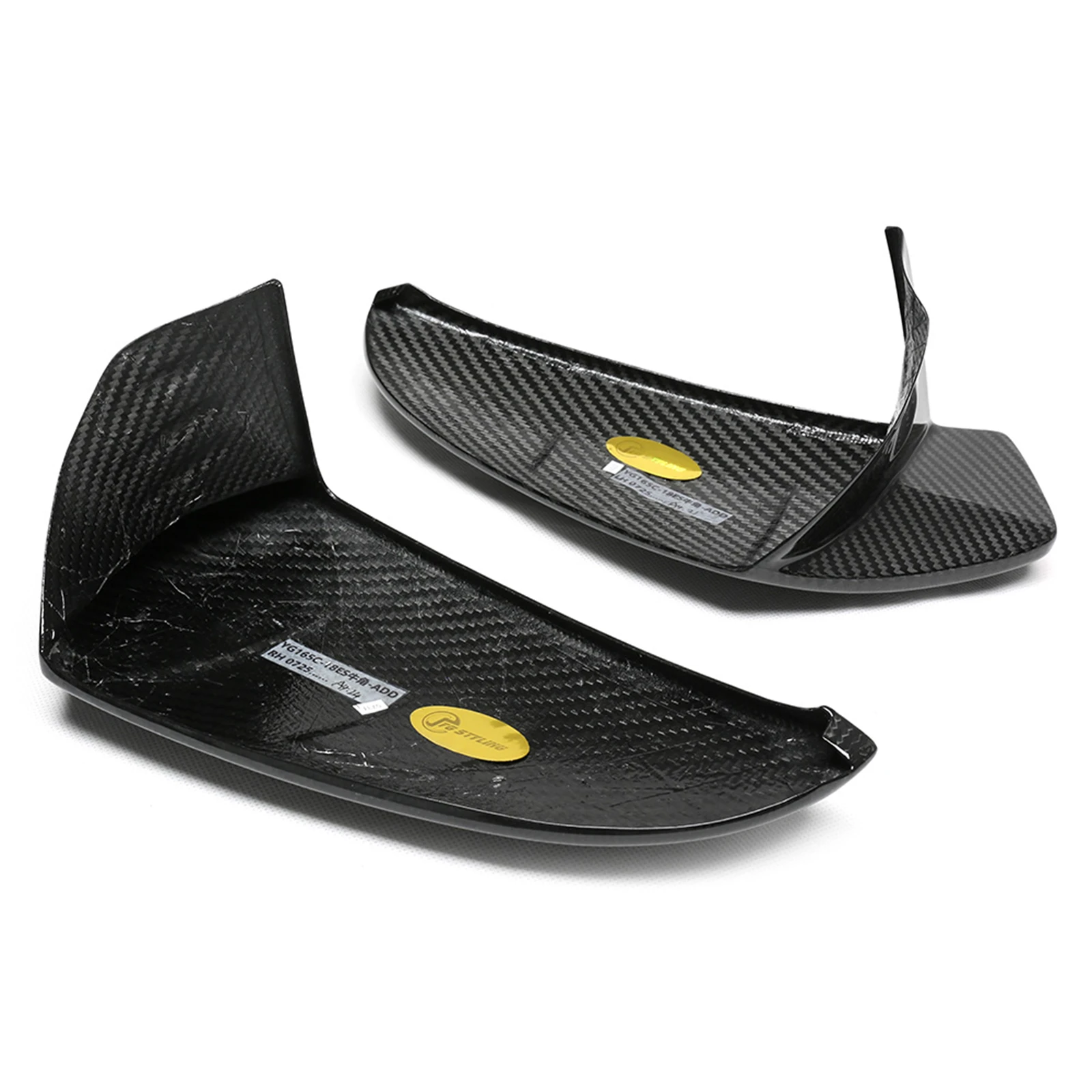 Rear View Mirror Cover Dry Carbon Fiber Rearview Cap Add On Type For LEXUS ES IS LS LC UX