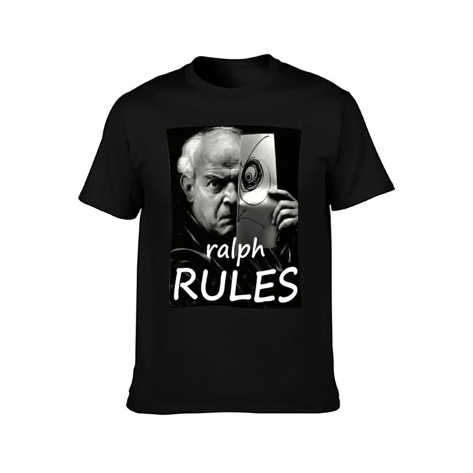 Ralph RULES -Steadman the Champ T-Shirt, Summer Casual Cotton Tee, Oversized Streetwear Tops, Vintage Graphic Print, 100% Cotton