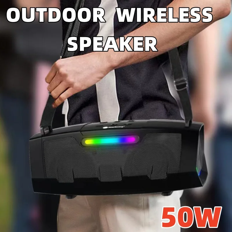 

Wireless High-Power Outdoor Dazzling Portable Square Dance Multifunctional Subwoofer Sound Box Caixa De Som Bluetooth Speaker