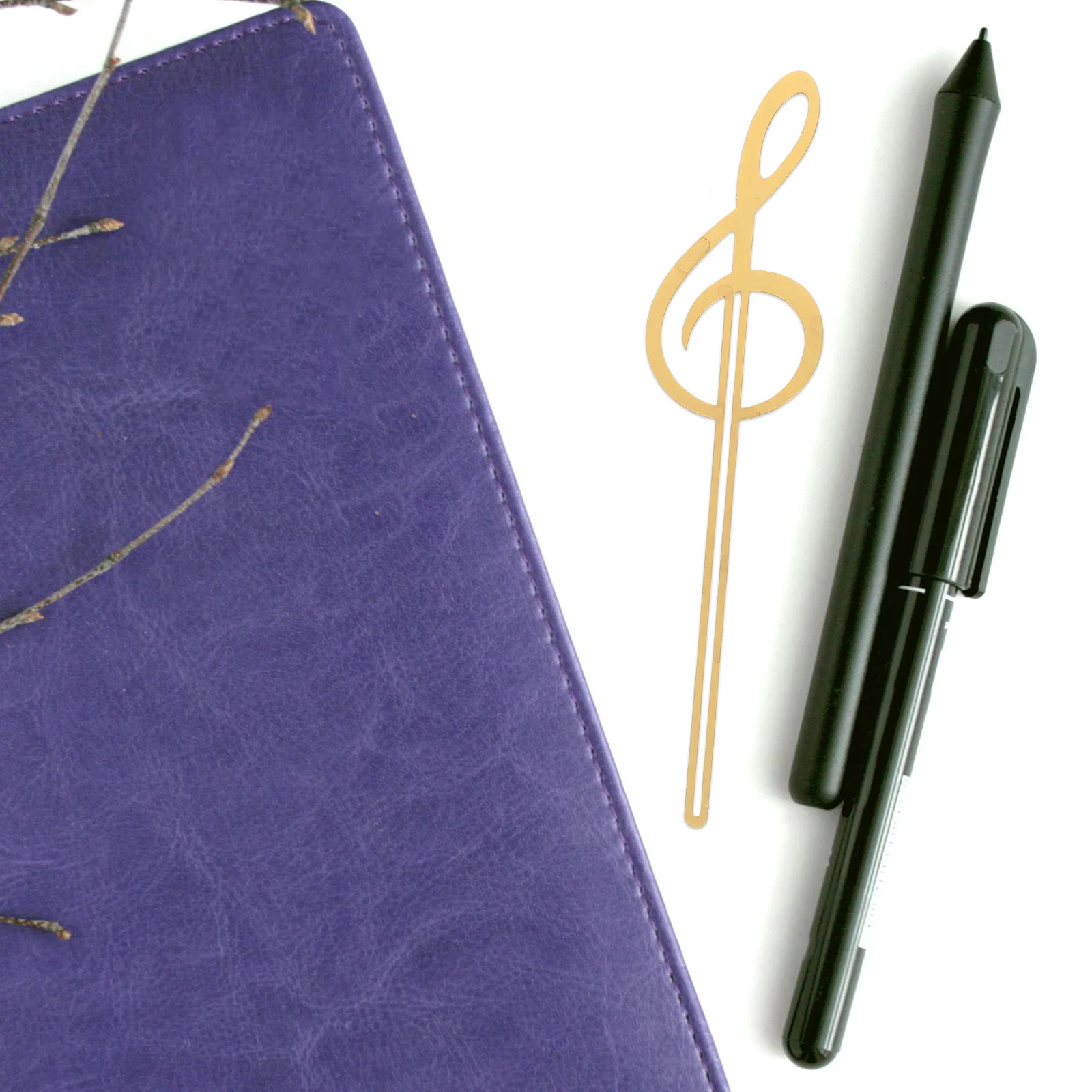 Закладка с музыкальной нотой, металлическая полая конструкция, гладкая отделка для любителей книг, студентов, учителей, декоративная закладка с крючком