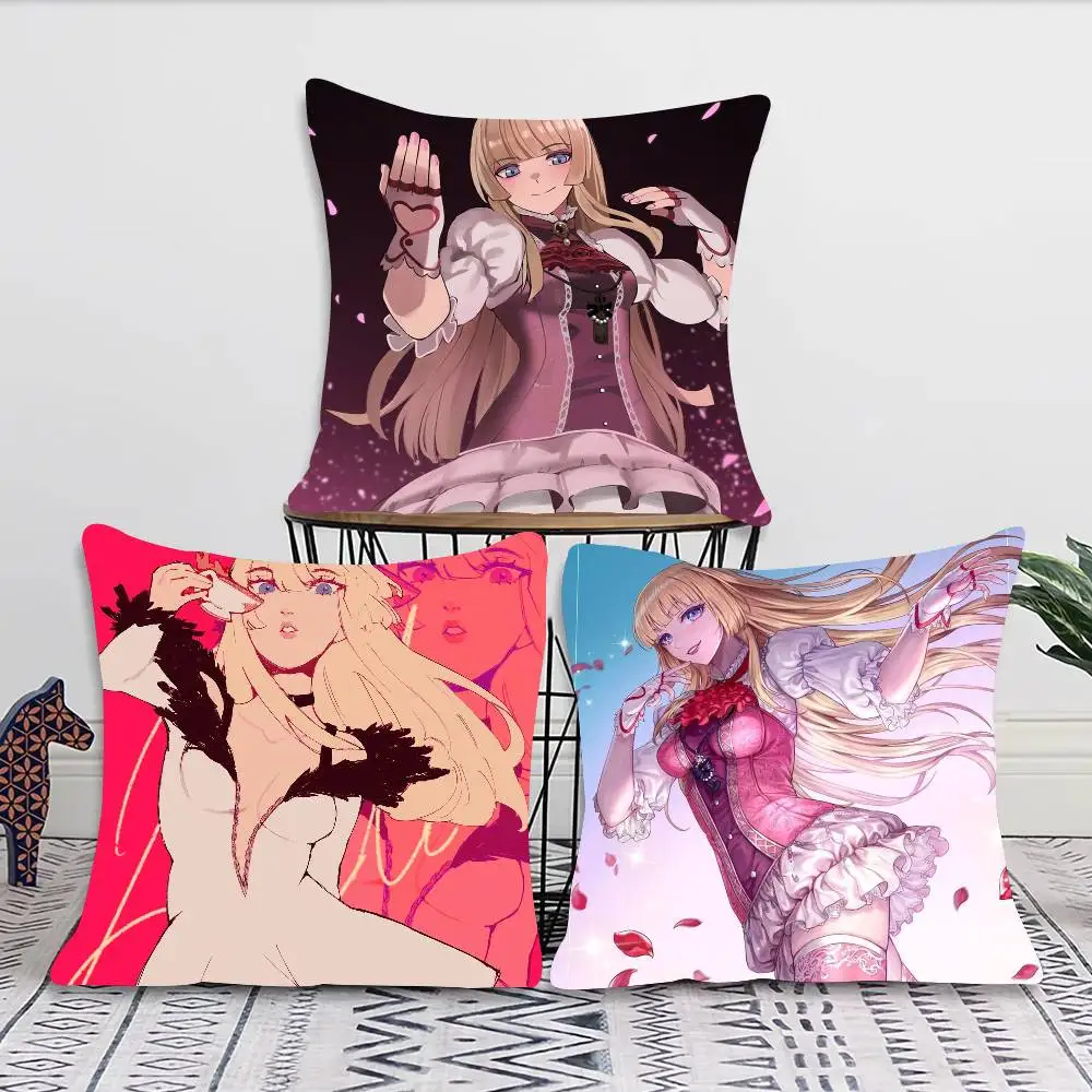 Lili Rochefort Animation T-Tekken 8 Pillow Case Fashion Square Pillowcase Bedroom Sofa Room Ins Decoration Leisure