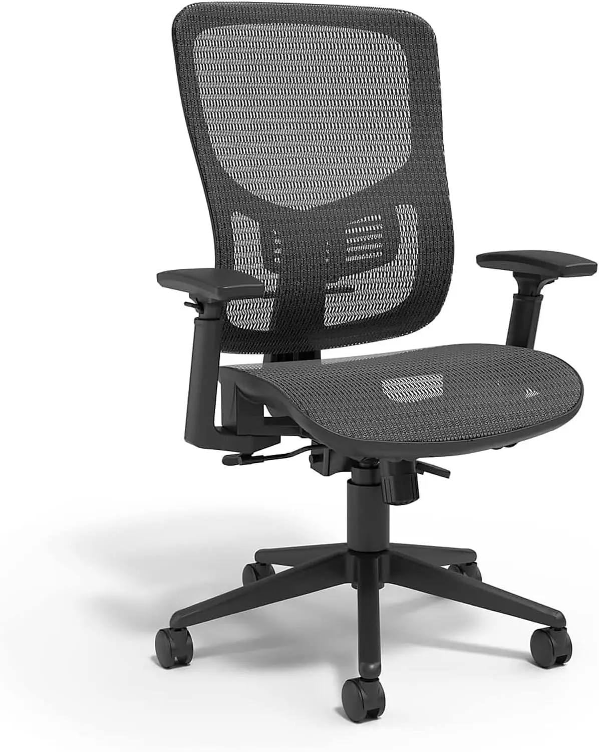 Mesh Swivel Office Chair, Ergonomic Adjustable Chair with Armrest and Lumbar Support,Perfect as a Gaming Chair