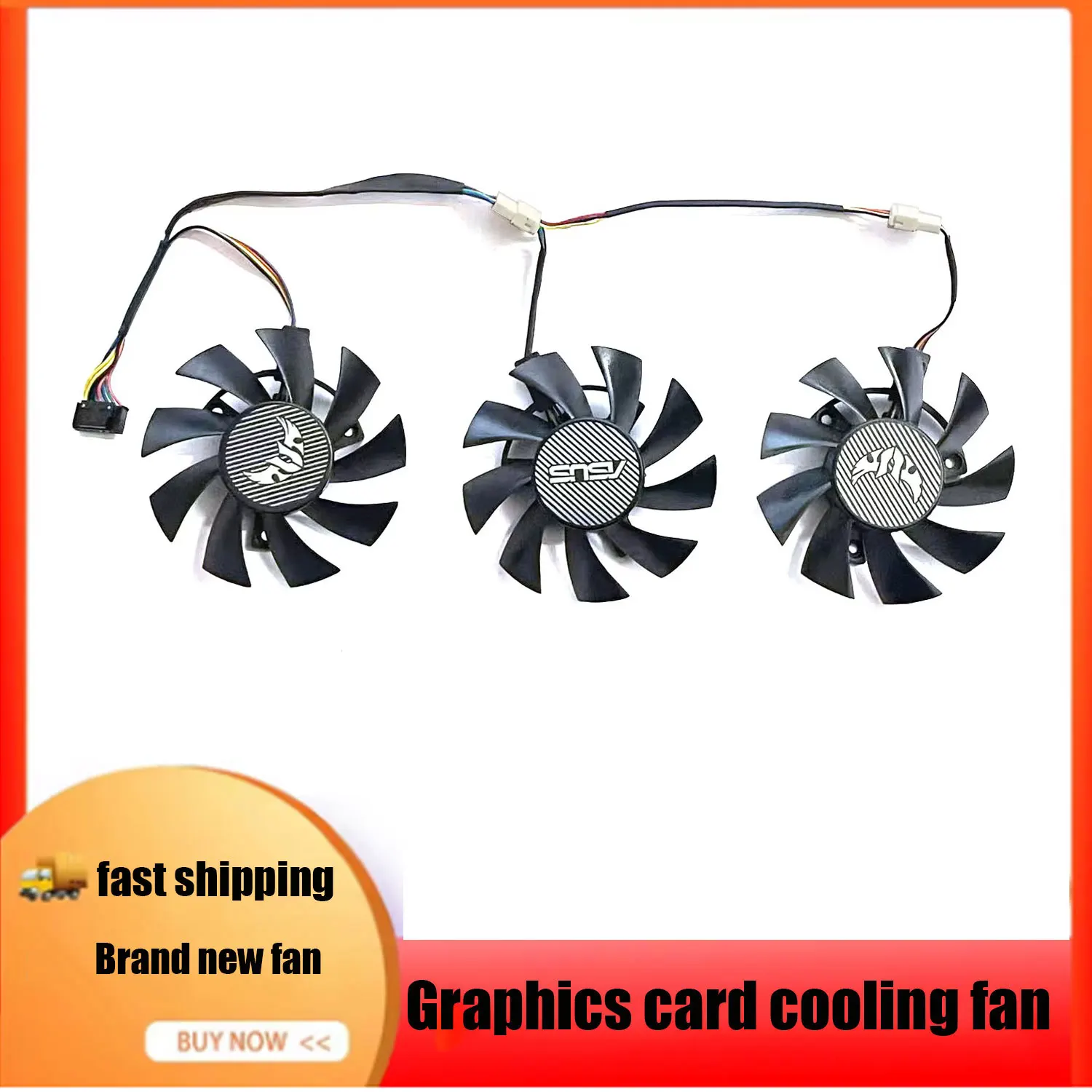 75MM FD8015U12D GTX1660 RX5700 RX5700XT For ASUS GTX 1660Ti 1660super RX 5700 XT TUF X3 OC