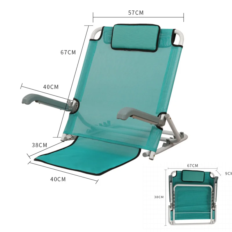 Imagem -02 - Portátil ao ar Livre Leisure Lounge Chair Leisure Luz Cadeira do Encosto Dobrável Cadeira de Praia Camping Varanda Pátio Novo