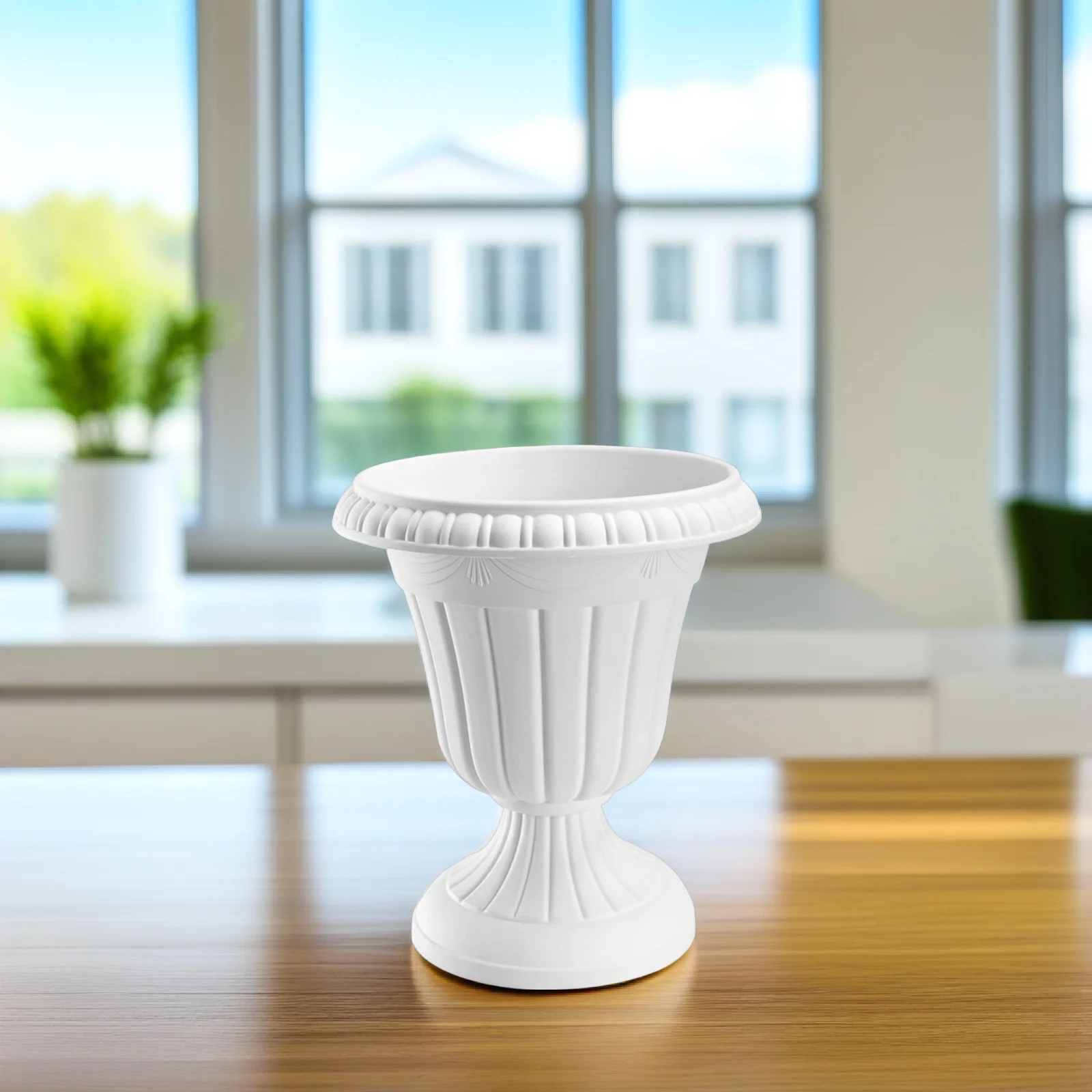 

Roman Column Flower Pot Plastic Urn Planters for Outdoor Plants Decorative Mini Urns Tall Vase Garden Decoration Flowers