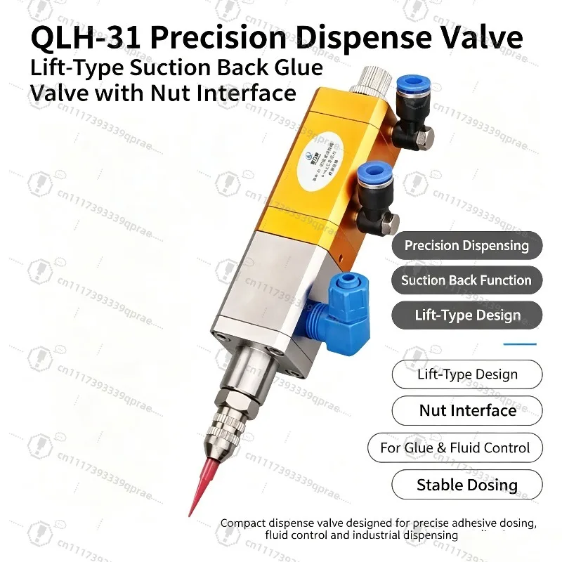 31 Single Liquid Lifting Type Back Suction Silicone Dispensing Valve Large Flow Ball Valves Diaphragm Pneumatic for Water