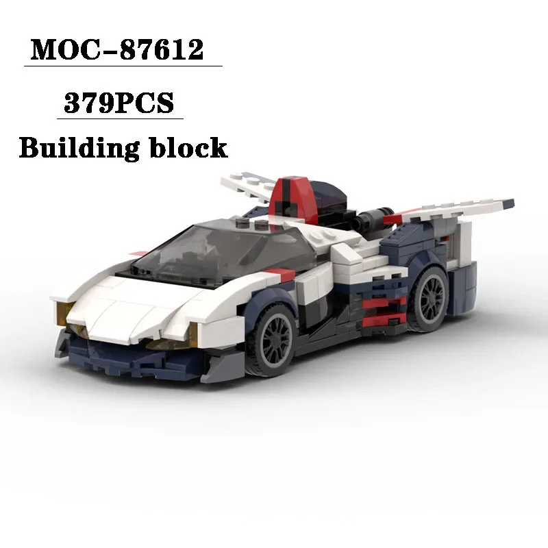 

Building Block MOC-87612 Assembly Model 8 Grid Car Equation 379PCS Children's and Boys' Birthday Christmas Toy Gift Decoration