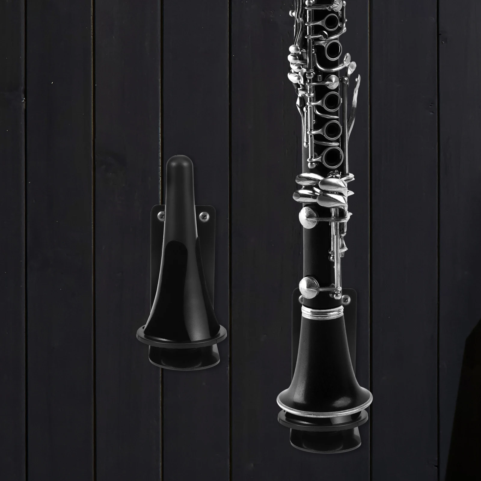 

Wall Mount Black Tube Hanging Rack Flute Hanger Display Stand Clarinet Hooks Storage Stands