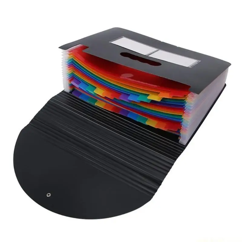 

File Folder High Capacity Easy to Carry with Buckle Closure and Compartments