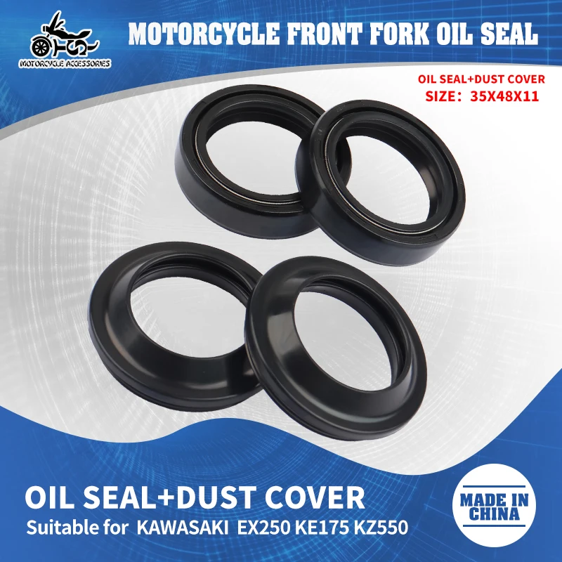 

SJ Motorcycle Acccessories Dust Seal For Kawasaki EX250F Ninja 250R EX 500 EX500A Front Fork Suspension Protection Dust Oil Seal