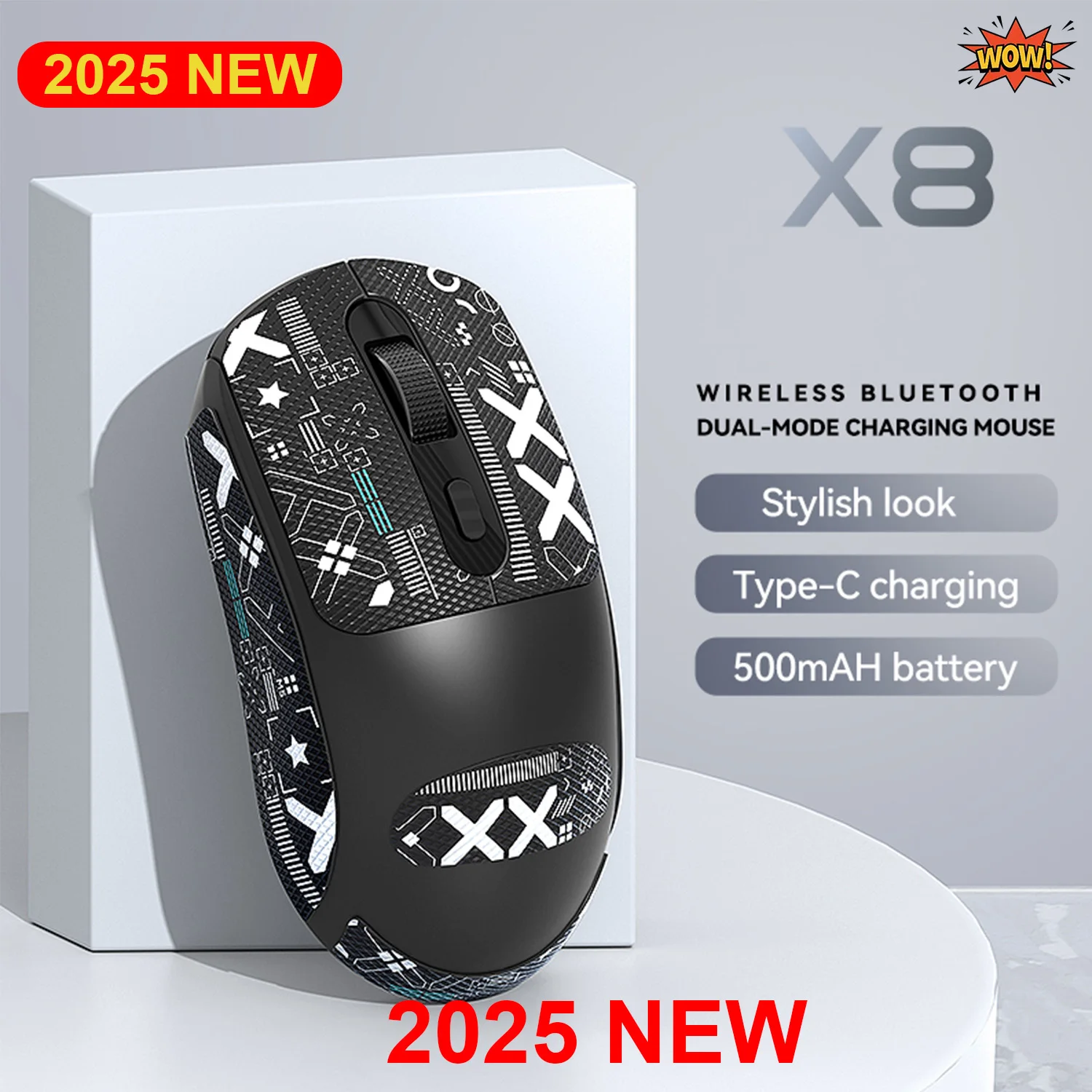 

Hot Game Wireless 2.4G Bluetooth Mouse 500mAh TYPE-C Rechargeable/Non Rechargeable Wired Mice Office Mouse for PC Desktop Gaming