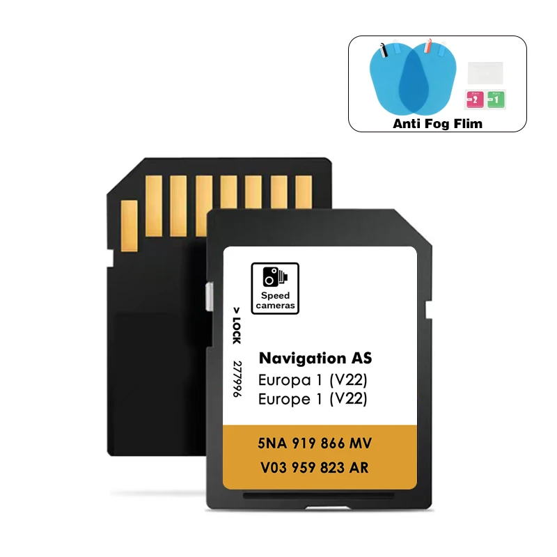 

New for VW Discover Media Navigation AS V22 Map UK Europe 2025 Sat Nav SD Card 32GB