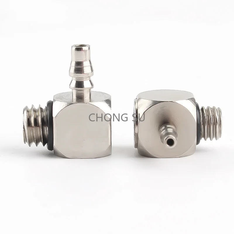 1-10pcs M3 M4 M5 M6 Brass Straight Elbow Tee Tube Hose Barb Mini Air Pneumatic Pipe Fitting Quick Connector PC PL PB 3 4 5 6mm