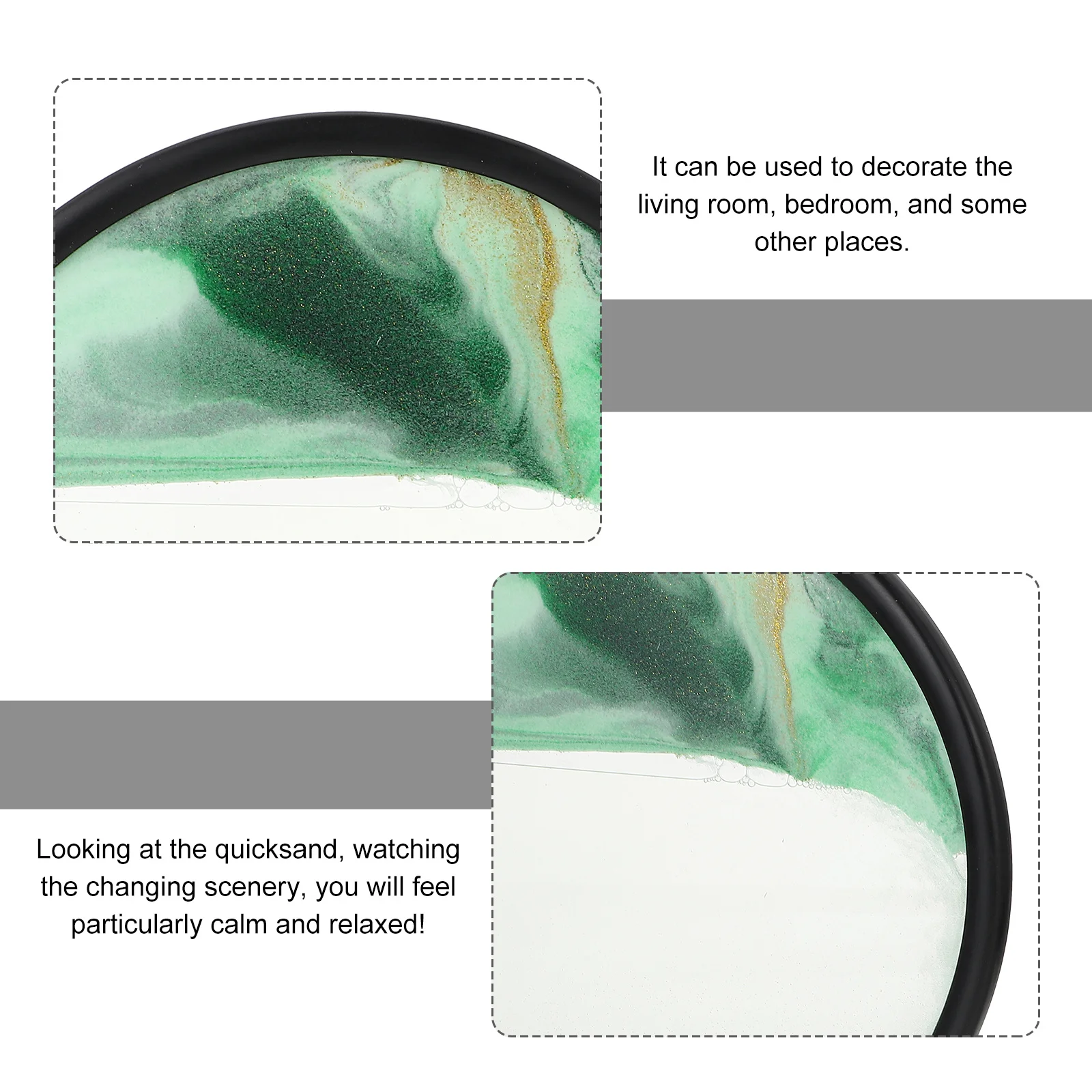 1pc 流砂絵画装飾 3D サンドアート装飾リビングルームデスクトップ家の装飾装飾品スイミングプールテーマ