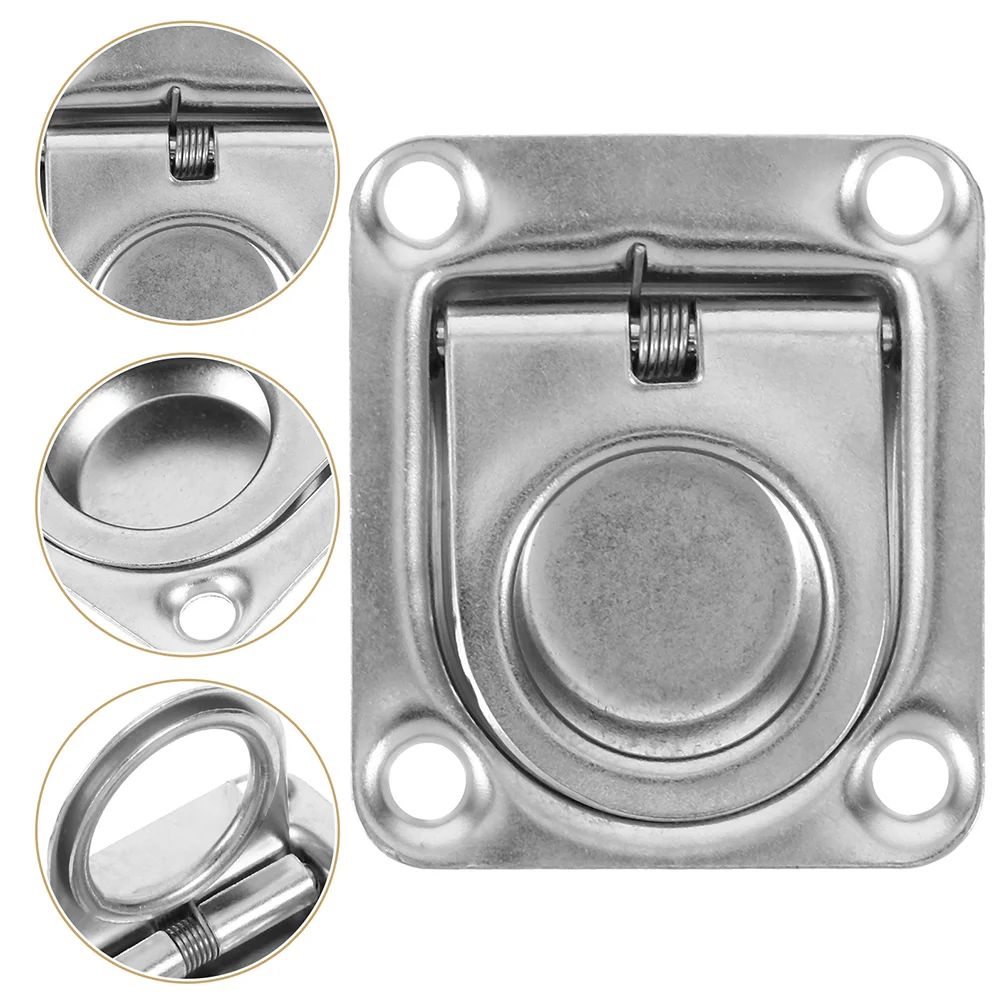 Deck Marine Stainless Steel Pull Ring Kitchen Cabinet Handles Hatch Pulls Boat Grip