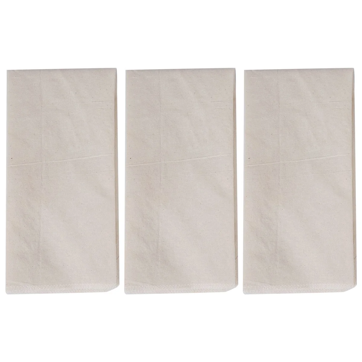 Muslin Cloths for Cooking, 50X50cm, Grade Hemmed Cheese Cloths for Straining, Unbleached Pure Cotton Cheese Cloth 3 Pcs