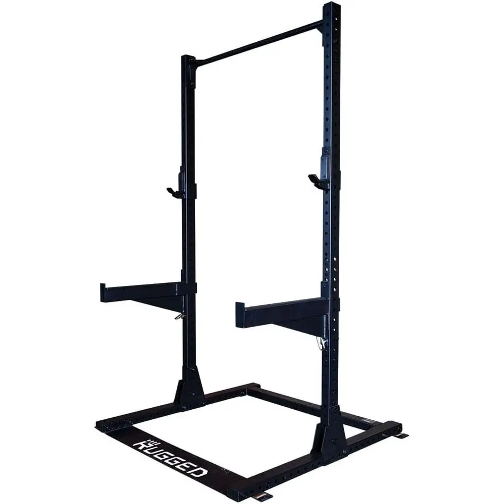 

1000lb Capacity Heavy-Duty Power Squat Rack with Pull-Up Bar for Home and Commercial Gyms