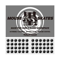 TALONGAMES UHMW-PE Patines de ratón de 48 puntos universales para alfombrillas de ratón duras, 6 mm, alta durabilidad, rendimiento duradero (serie SUMI)