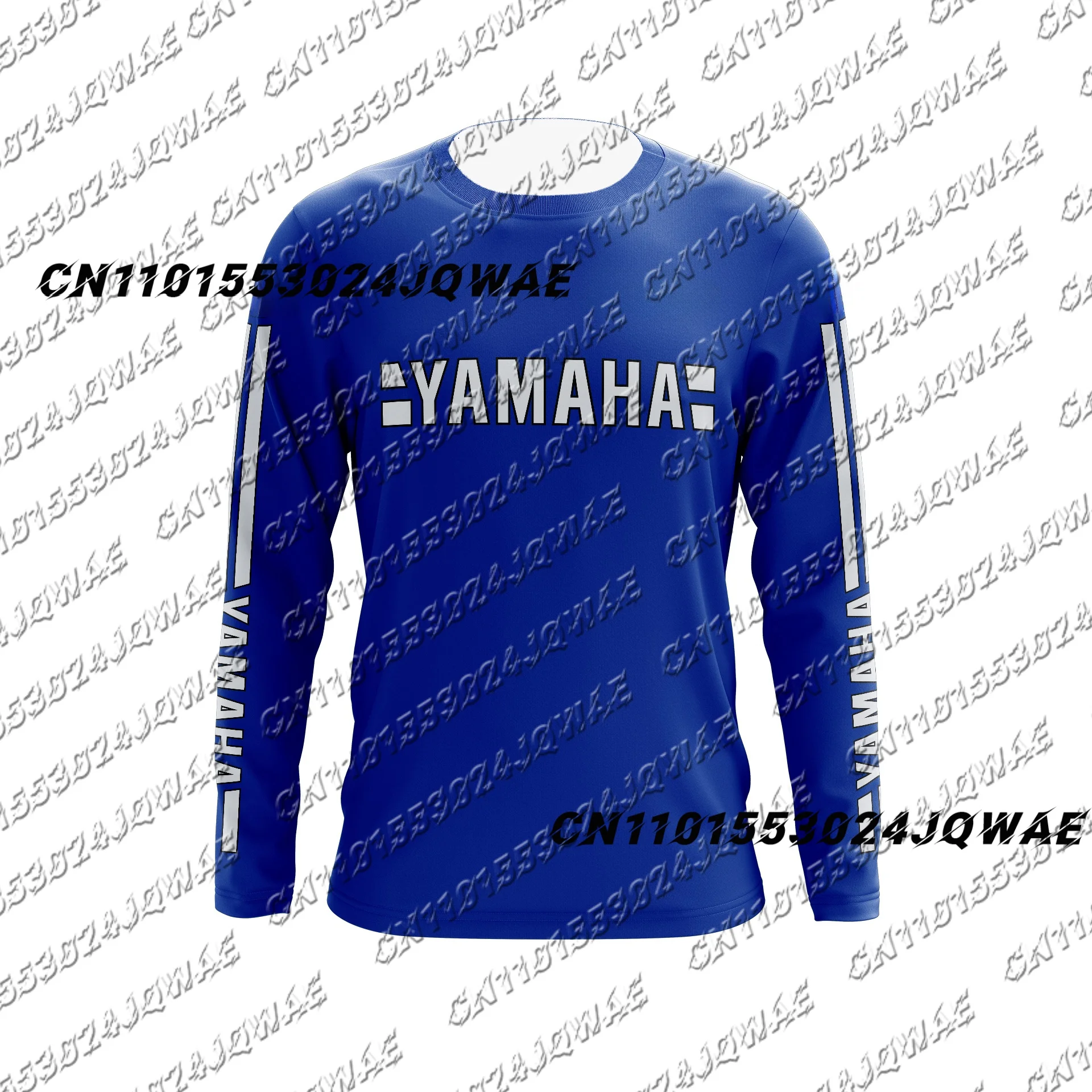 

Новинка 2026 года, синяя рубашка с длинным рукавом YAMAHA, мужская и женская спортивная рубашка для гонок на мотоциклах, свободный дышащий быстросохнущий топ с круглым вырезом