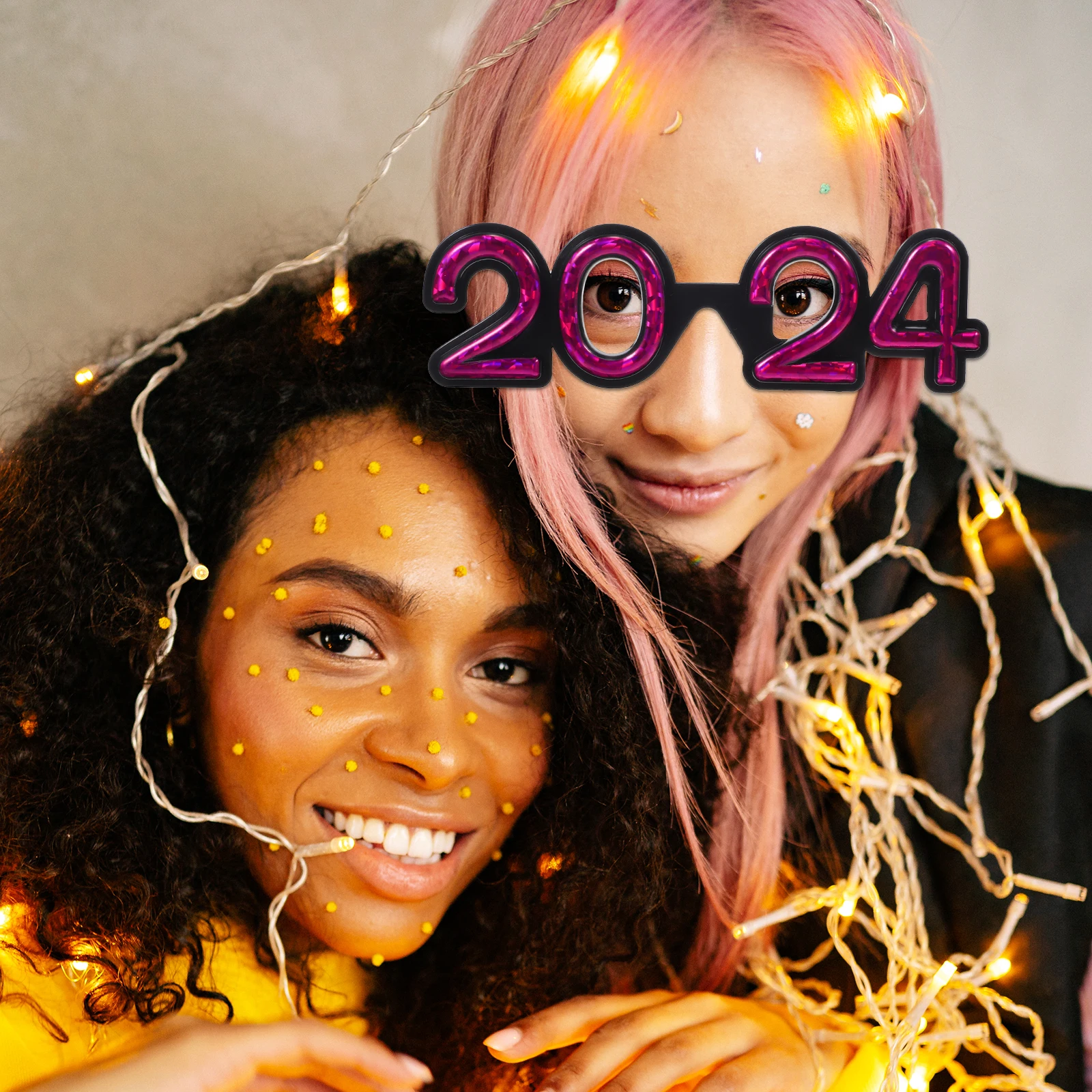 

New Year Number Glasses Sturdy Pc Material Party Prop Festival Eyewear Photo Props Funny Party Supplies 2024 Glasses