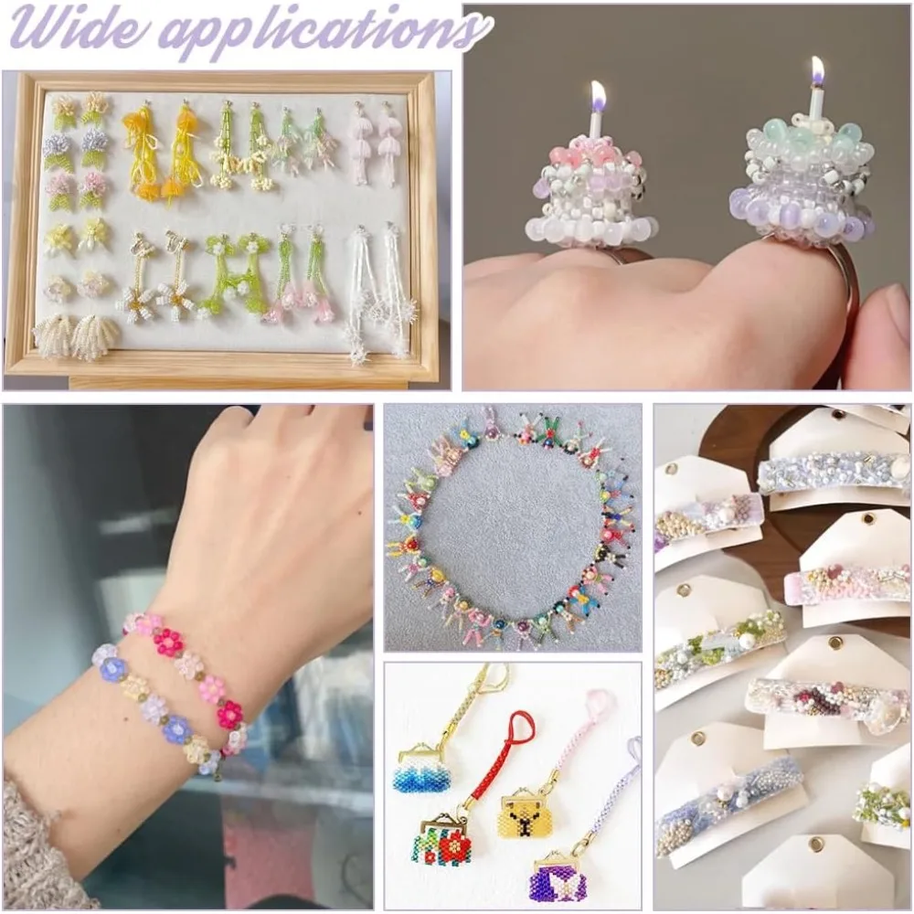 2104 pezzi 8 colori perline perline di vetro smerigliato da 3 mm perline rotonde trasparenti mini perline distanziatrici kit perline in vita