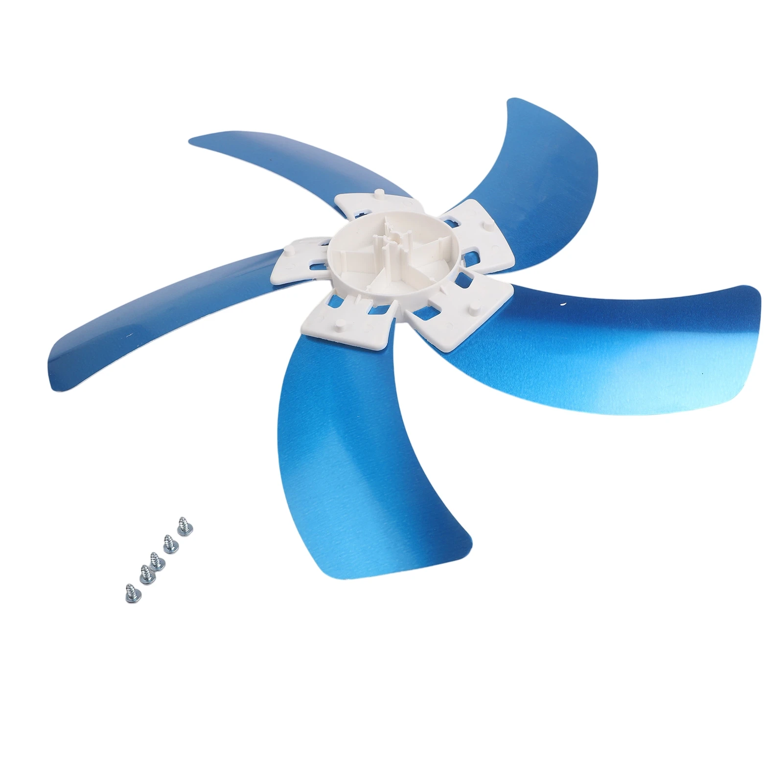 Aluminum 1418 inch electric fan blades five blade design with nut cover suitable for household stand or table fans